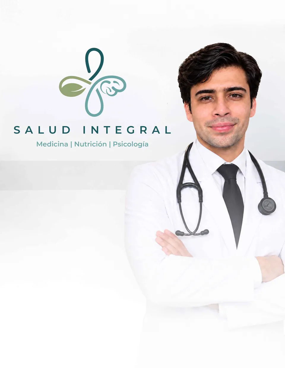 Dr. Joksan Vargas López, médico cirujano, junto al logotipo de Salud Integral